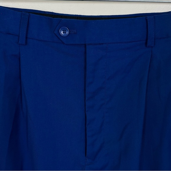 BOCACCIO GOLF Men’s Pleated Front Deep Royal Blue Golf Shorts, Size 36 - Picture 6 of 13